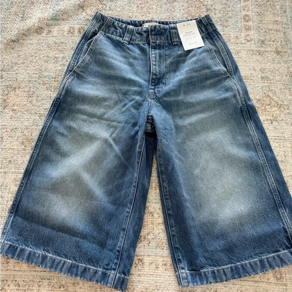 Madewell Classic Blue Denim Culottes - Picture 5 of 5